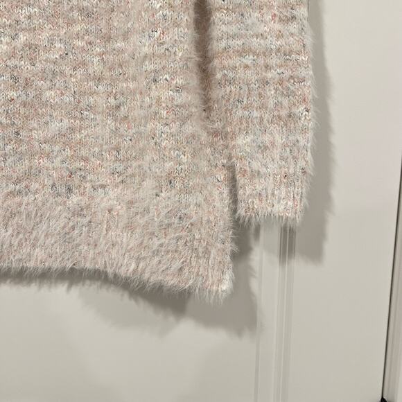 Lou and Grey Women's Chunky Fuzzy White Multi Sweater Size XS - Picture 2 of 8
